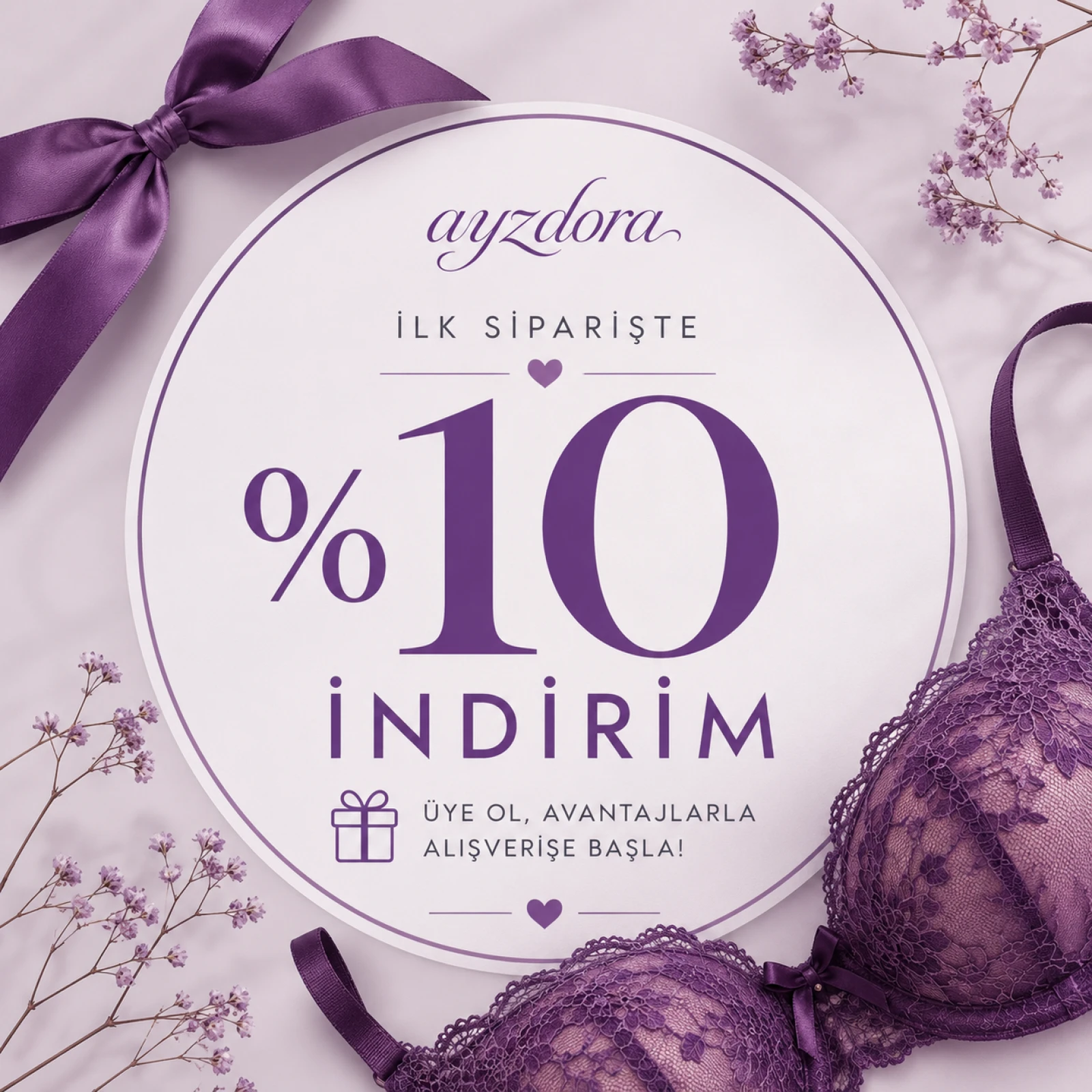 İlk Defa Siparişe %10